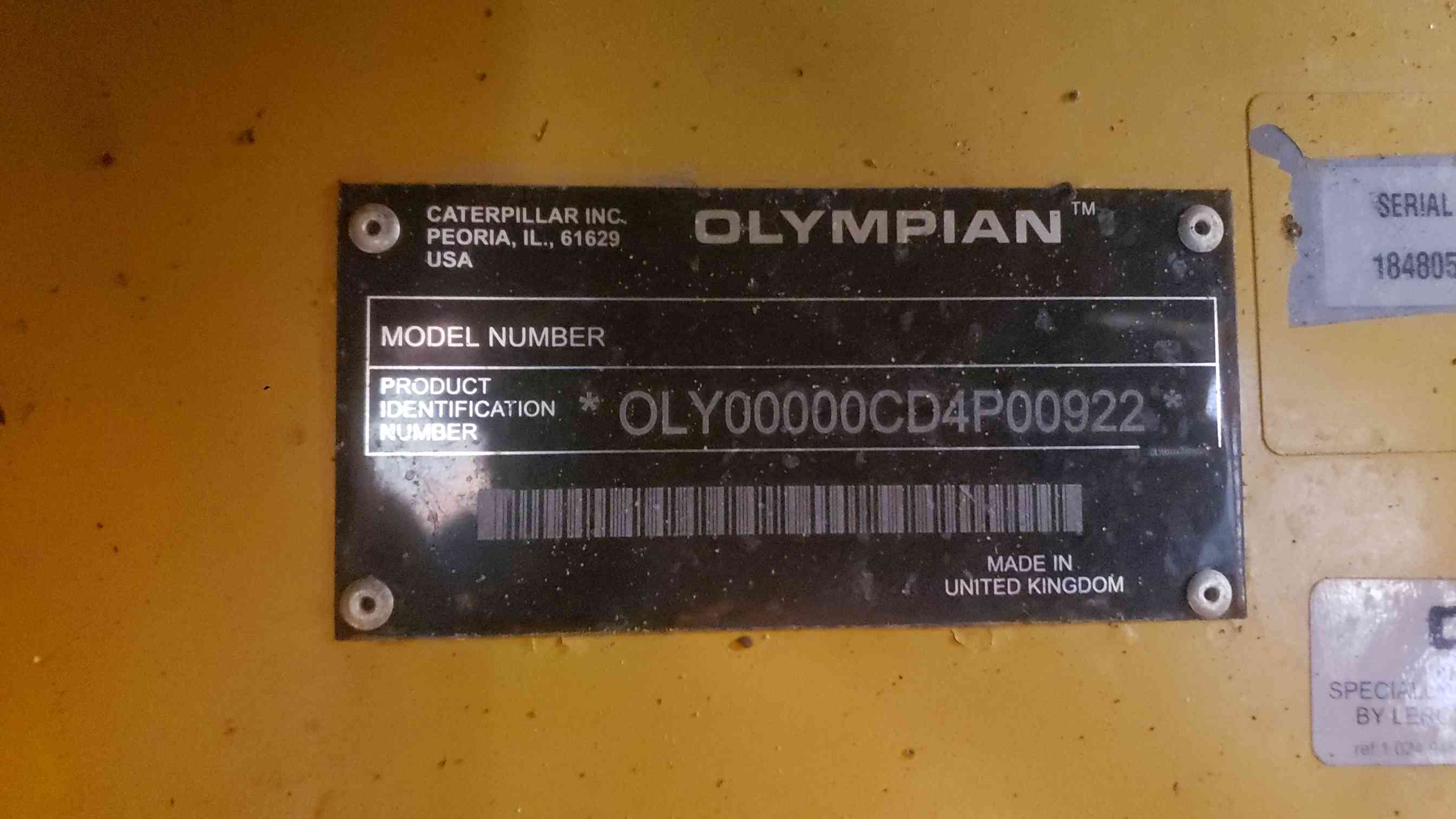 60 KW Caterpillar / Olympian #D60P4S, diesel generator set, 120/240 Volts, 1PH, 884 hours - Image 5