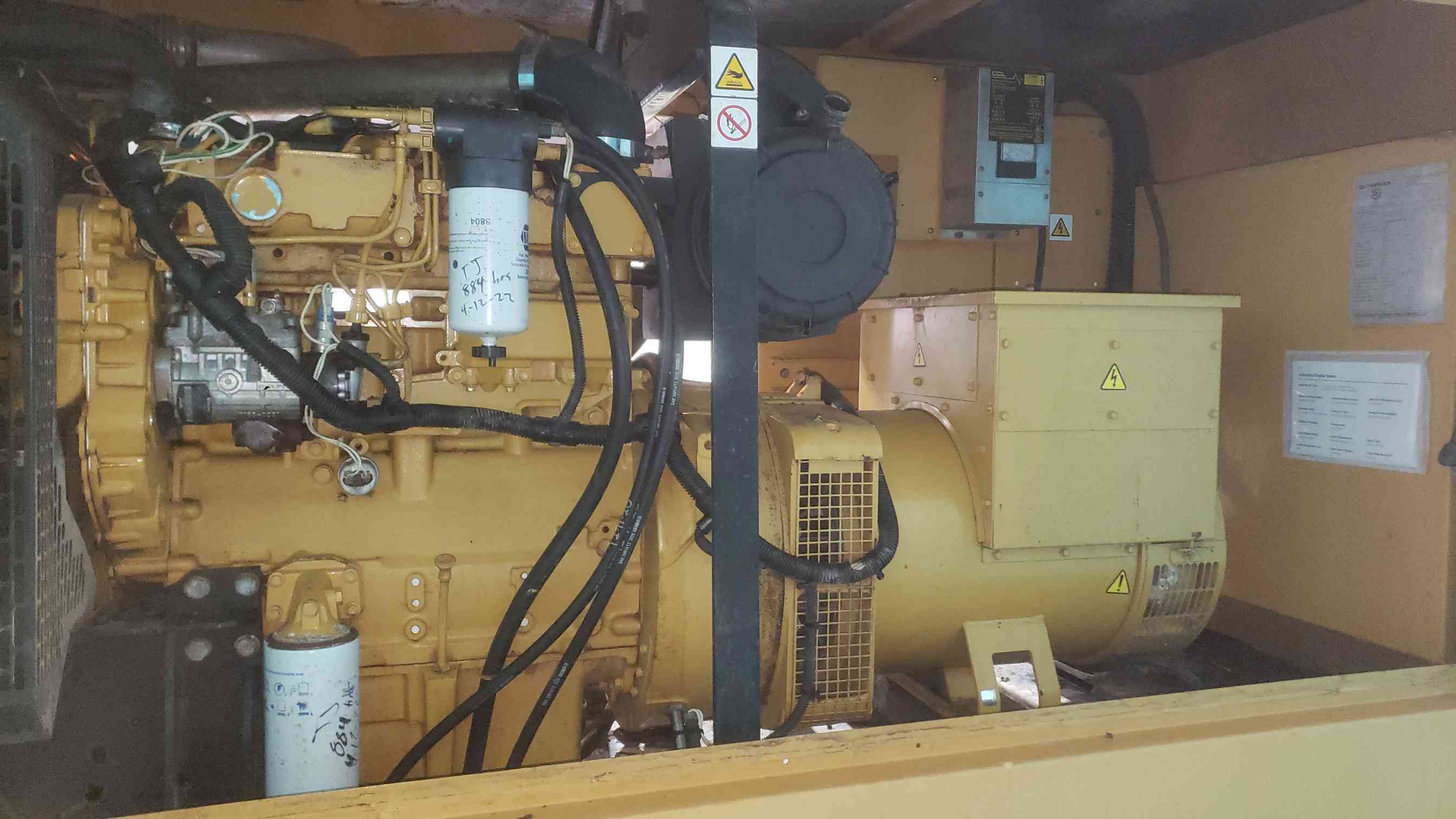 60 KW Caterpillar / Olympian #D60P4S, diesel generator set, 120/240 Volts, 1PH, 884 hours - Image 7