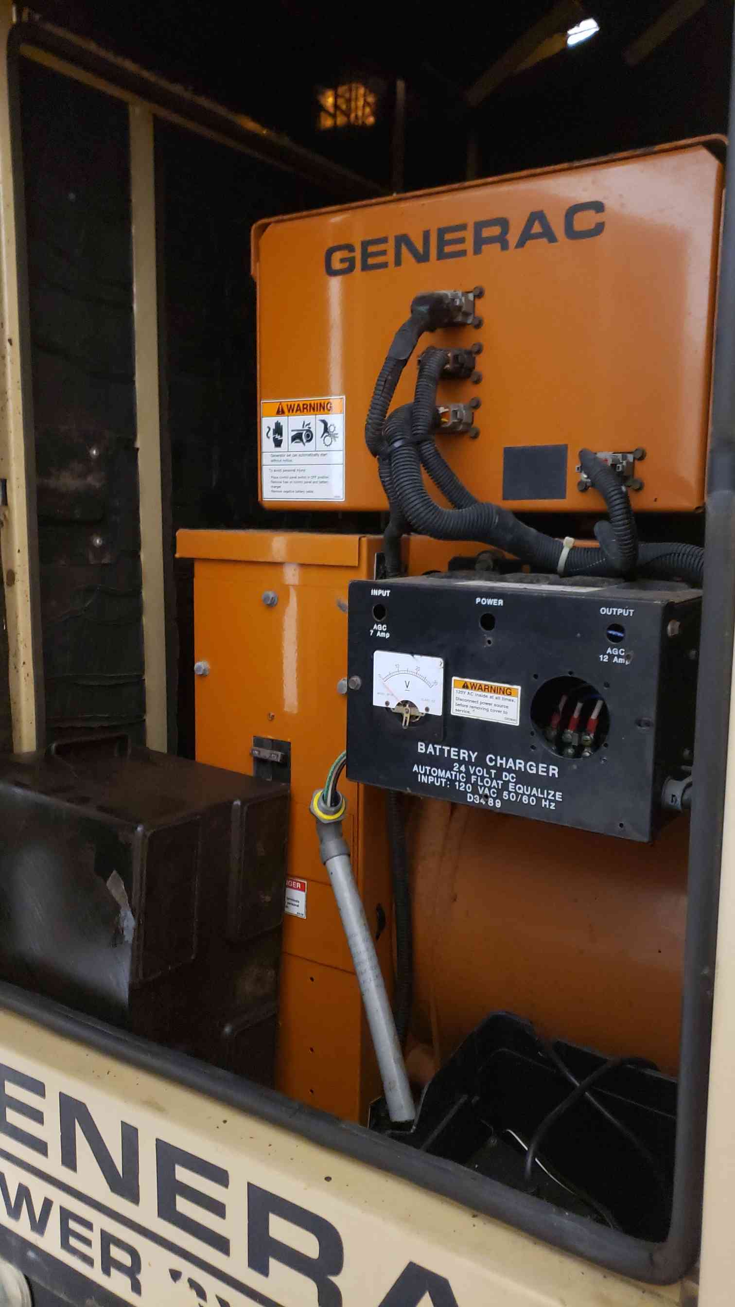 60 KW Generac, diesel generator set, 120/240 Volts, 1PH, 400 hours, AS IS - Image 9