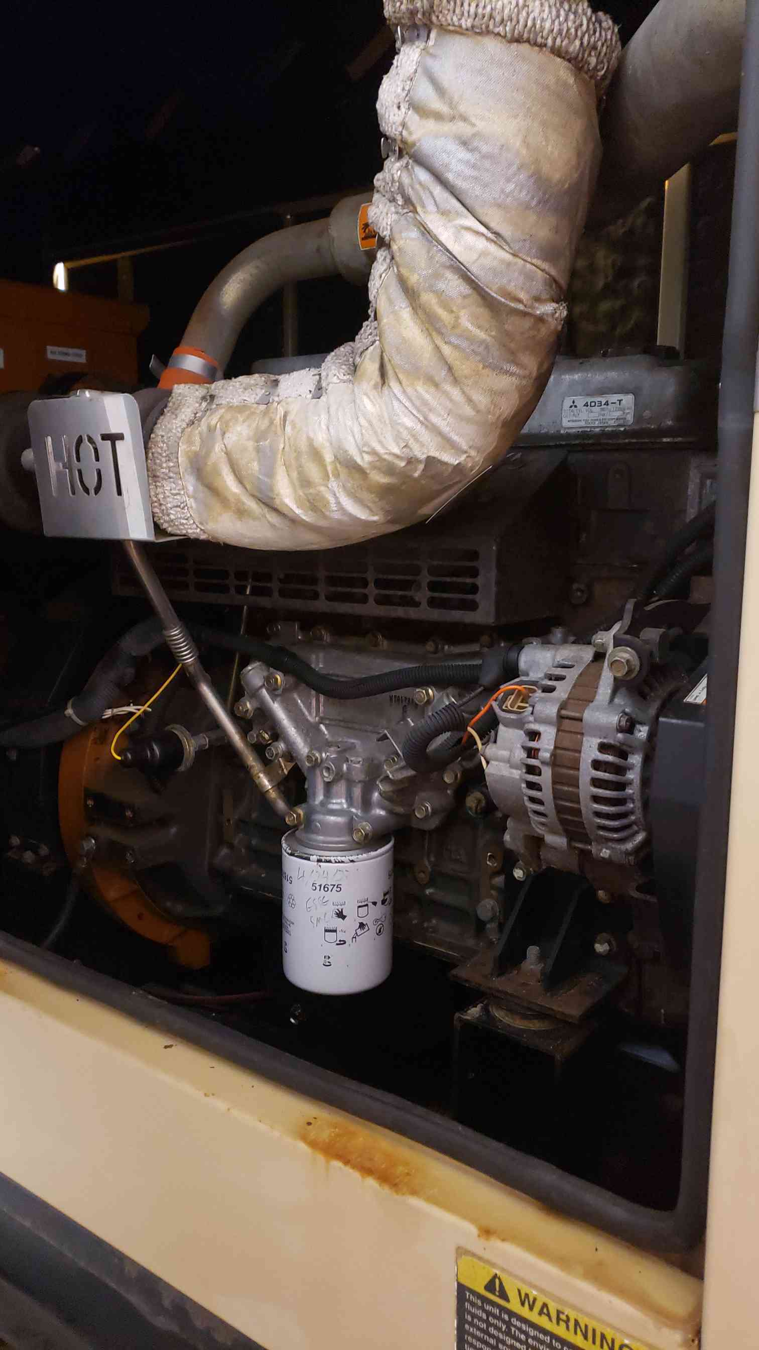 60 KW Generac, diesel generator set, 120/240 Volts, 1PH, 400 hours, AS IS - Image 10
