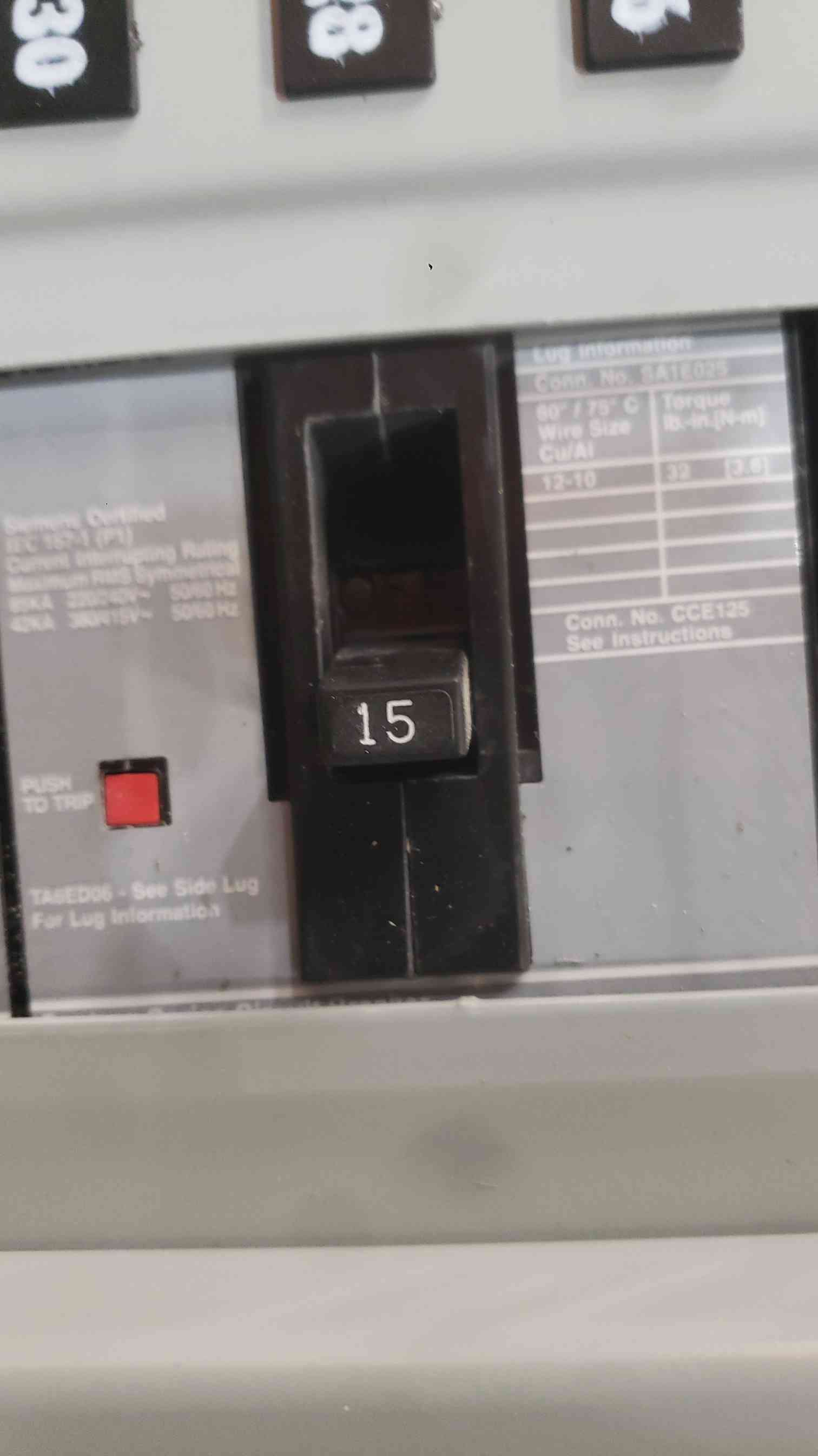 250 Amp. Siemens P2F42ML250FTS, Panelboard, 480 Volts, 3PH, (2) 100A & (9) 30A 3-Pole Breakers - Image 7