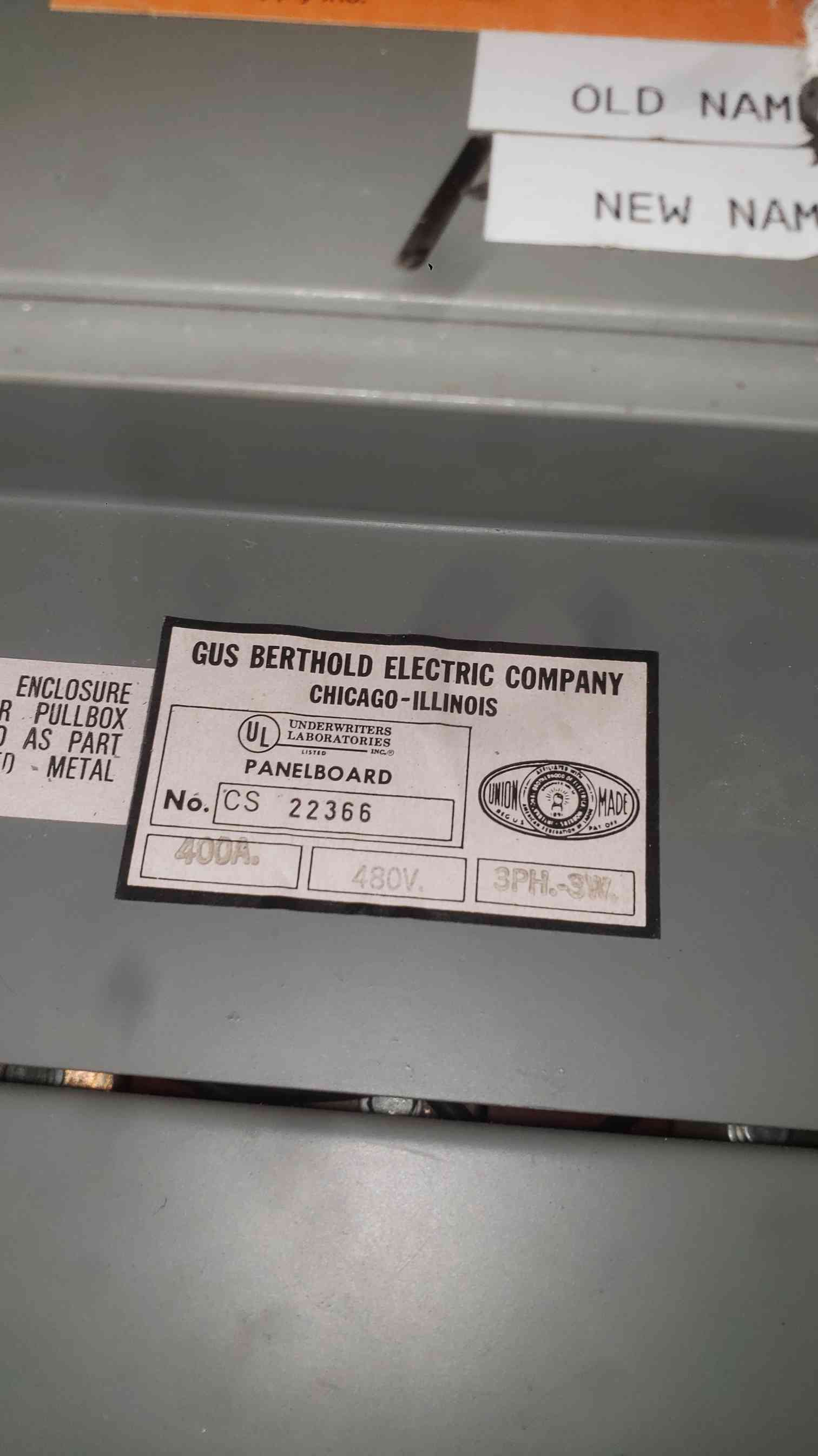 400 Amp. ITE, Distribution Panelboard, 480 Volts, 3PH, (20) 3-Pole Breakers - Image 3