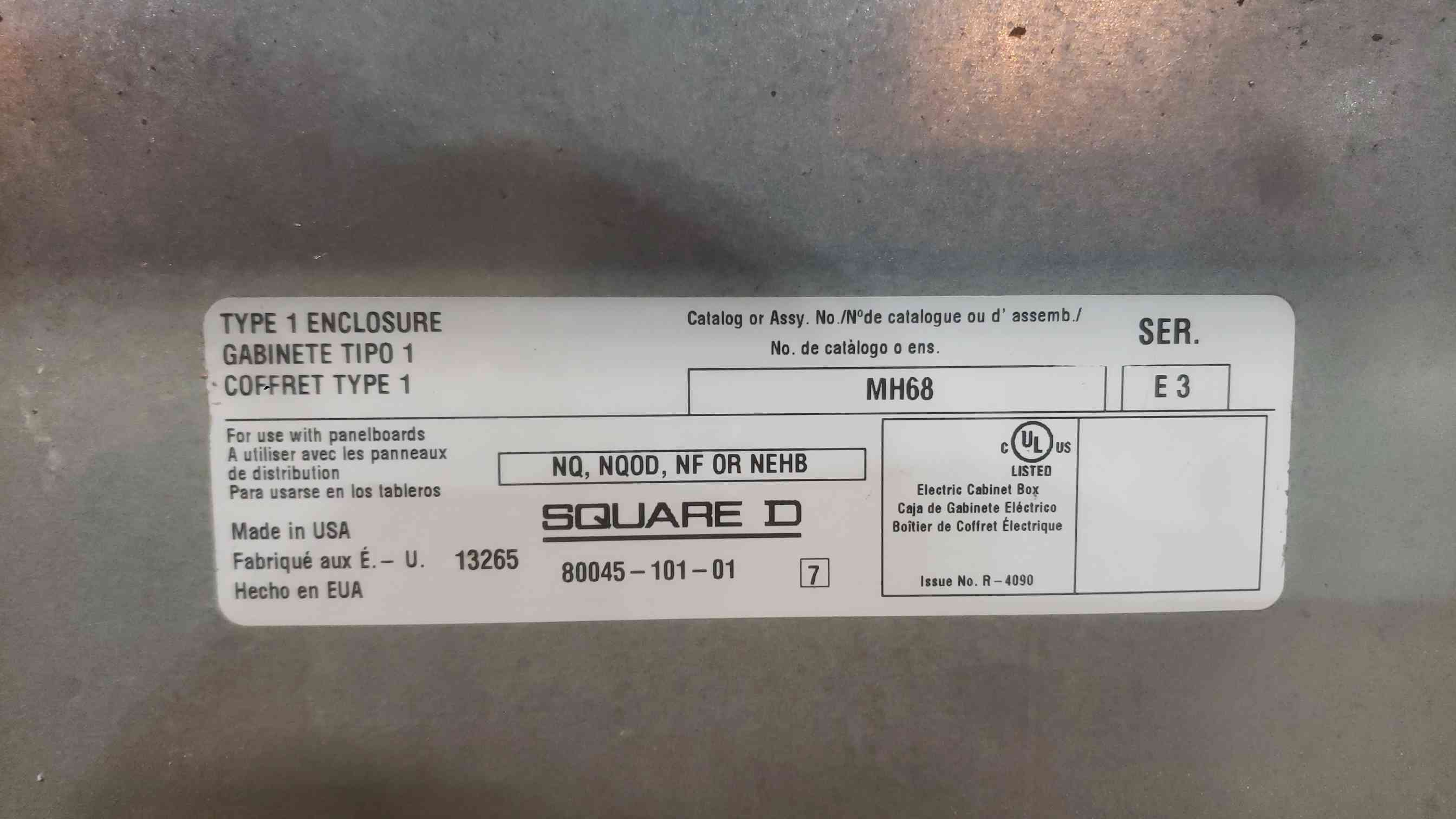 400 Amp. Square D NF, Panelboard Interior LAL36400MB, 480 Volts, 3PH, EDB Breakers, Missing Covers, AS IS - Image 2