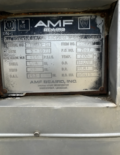 Propane & Condensate Storage Tank Farm, LOT of horizontal pressure vessels, ASME " U" stamped - Image 7