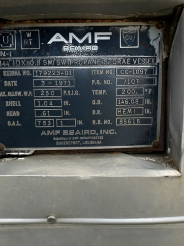 Propane & Condensate Storage Tank Farm, LOT of horizontal pressure vessels, ASME " U" stamped - Image 8