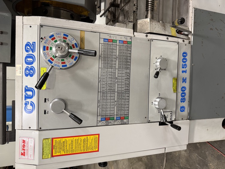 30" x 60" Lion #CU802, engine lathe, 20" swing over cross slide, inch/metric threading, steady & follow - Image 4