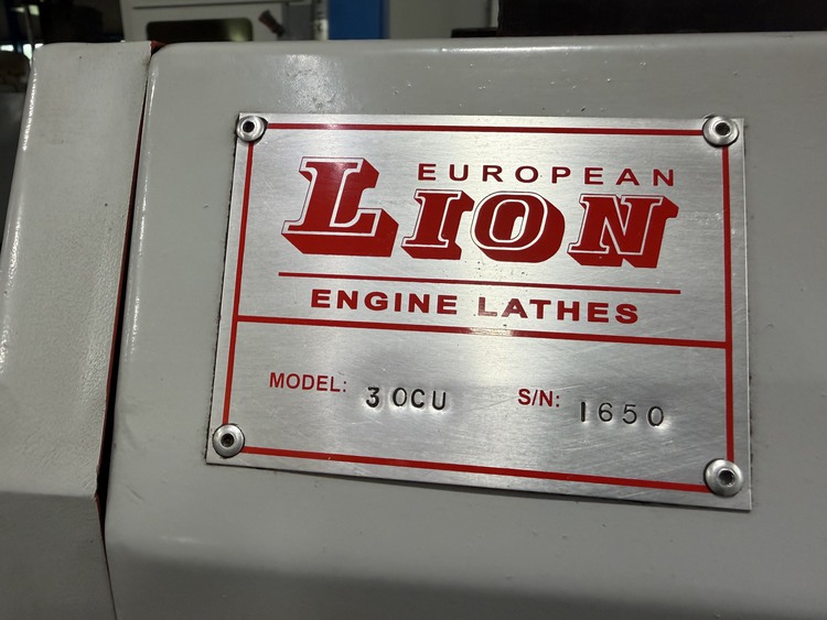 30" x 60" Lion #CU802, engine lathe, 20" swing over cross slide, inch/metric threading, steady & follow - Image 5