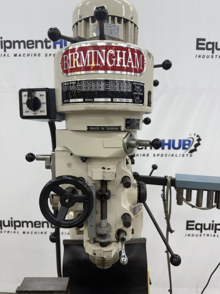 Birmingham #BPS-1649, vertical milling machine, 9" x49" table, 3 HP, AcuRite digital read out, power feed - Image 4