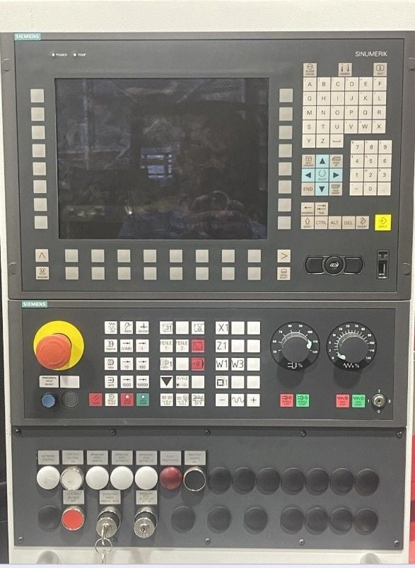 Weisser #Univertor-AS90/400L RT, CNC lathe, 4-Axis, Sinumerik 840D Control, 8" chuck, 2017 - Image 5