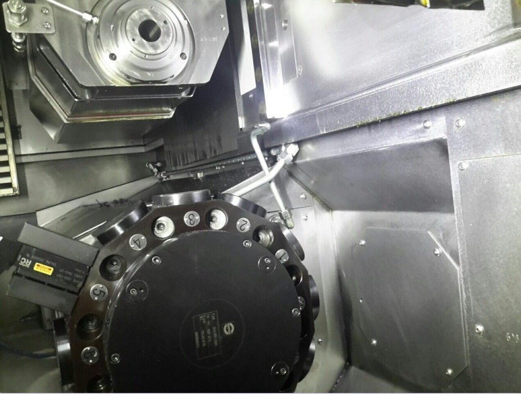 Weisser #Univertor-AS90/400L RT, CNC lathe, 4-Axis, Sinumerik 840D Control, 8" chuck, 2017 - Image 7