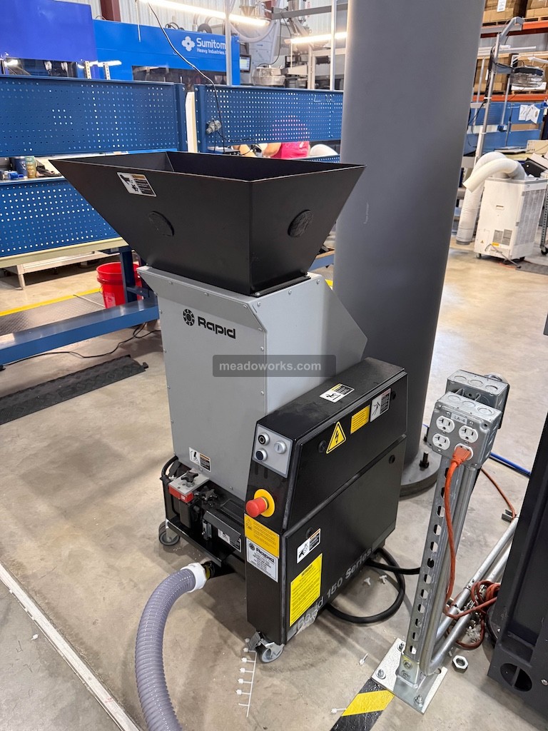 13.5" x 9" Rapid Granulator #150-35, Beside-the-Press Low-Speed Granulator, 3 HP, staggered rotor, 6" rotor - Image 3