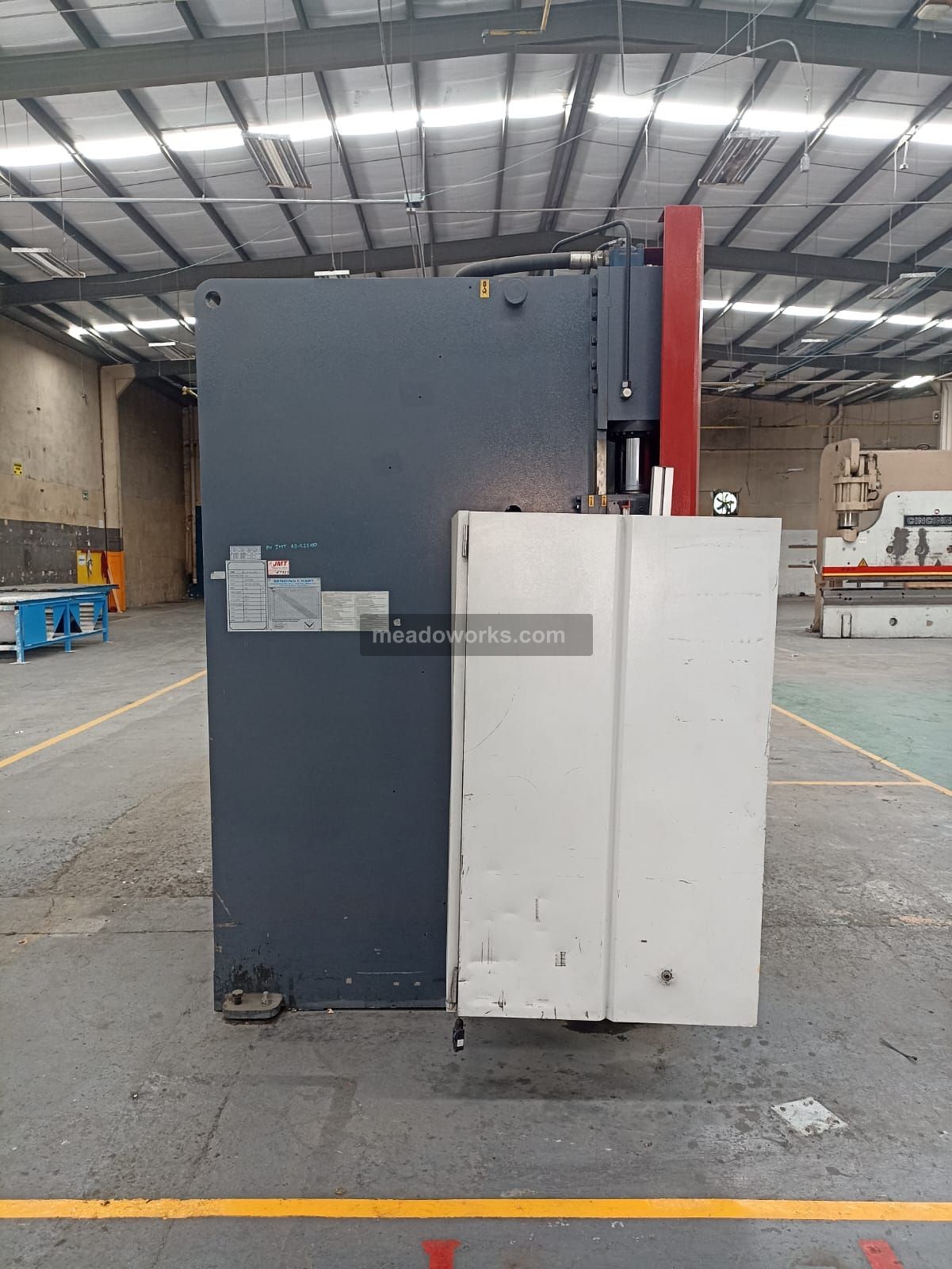 110 Ton, JMT #AD-R-2510, CNC Hydraulic Press Brake, 100" bending length, 10.4" stroke, Delem control, 2013 - Image 2