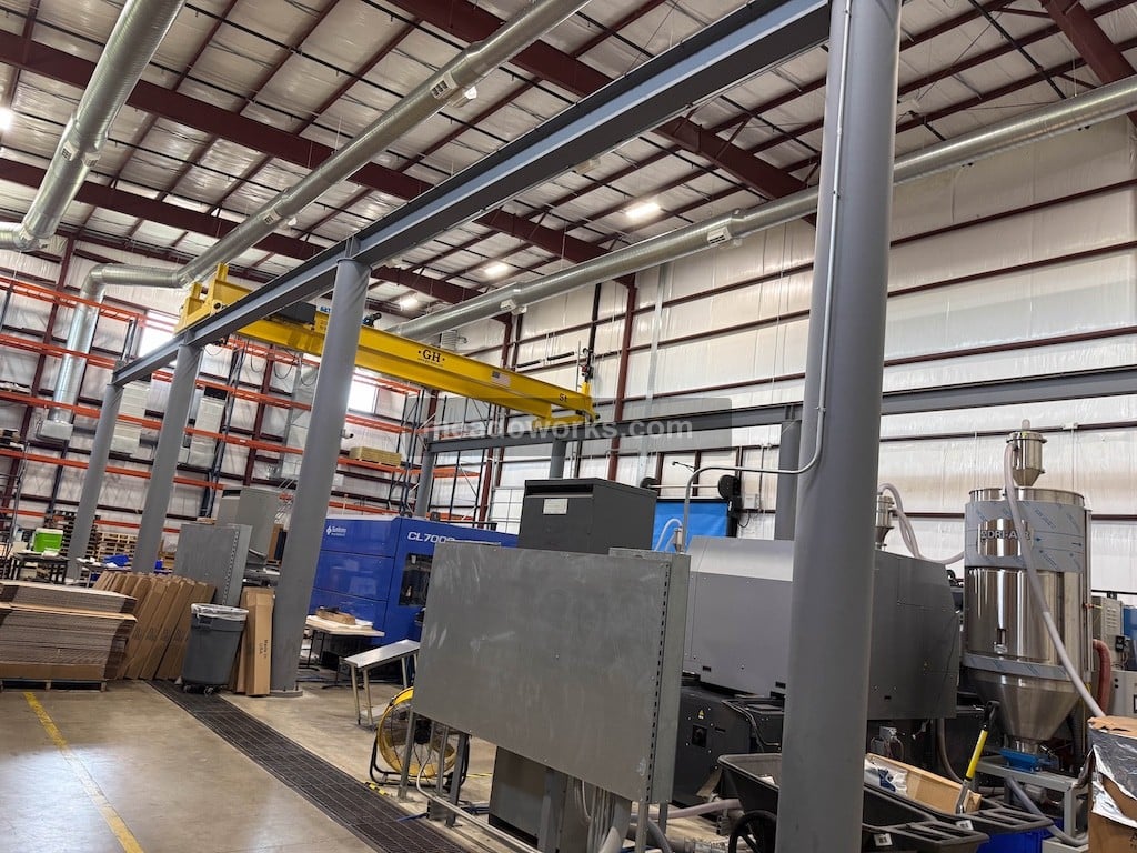 5 Ton, GH Cranes, Top Running Double Girder Overhead Bridge Crane, 32' span, 19' lift height, 75' runway - Image 5