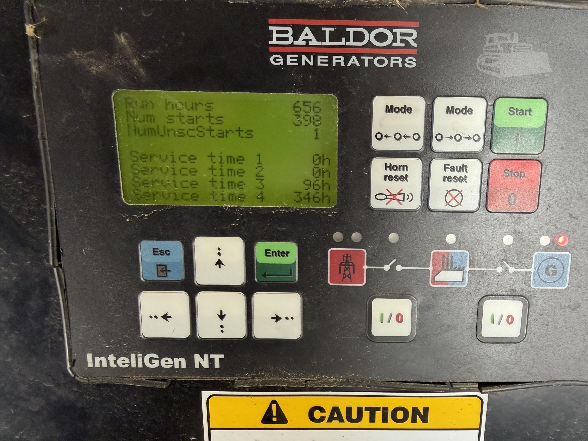 350 KW Baldor #IDLC350-3JU, Diesel Generator Set, 208 Volts, 1800 RPM, 3PH, enclosed, sound attenuated, 656 - Image 6