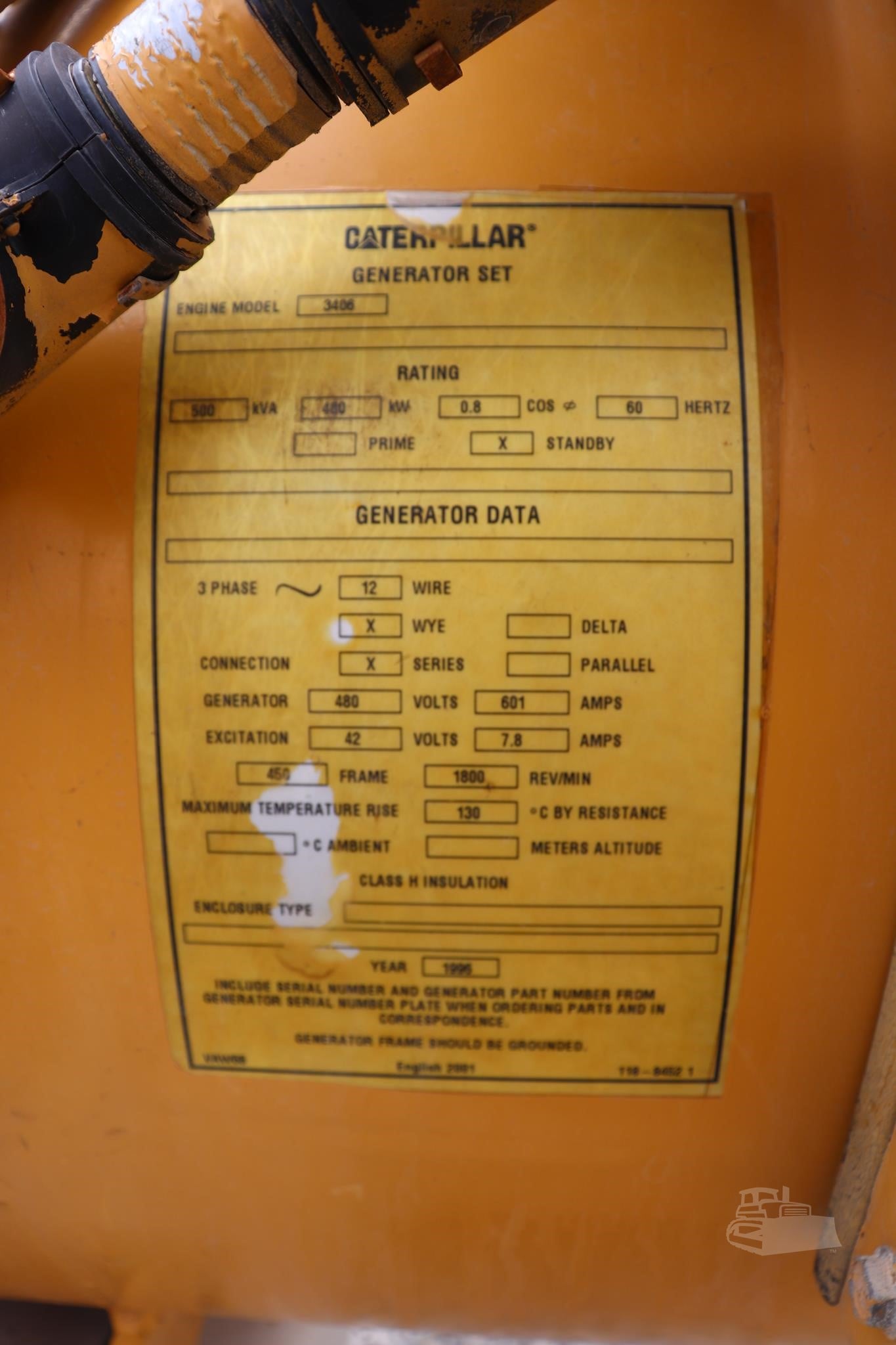 400 KW Caterpillar #SR4B, Diesel Generator Set, 480 Volts, 3406 engine, 1800 RPM, 3PH - Image 7