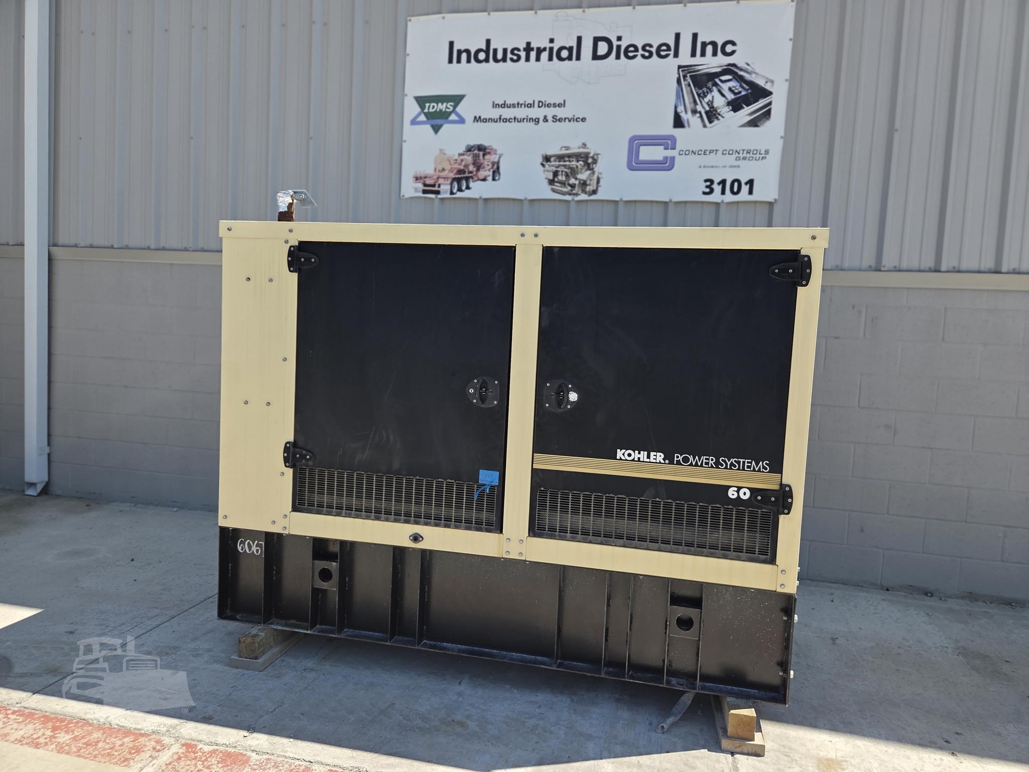 60 KW Kohler #60REOZJC, Diesel Generator Set, John Deere 5030HF285G engine, 3PH, enclosed, 222 hours - Image 1