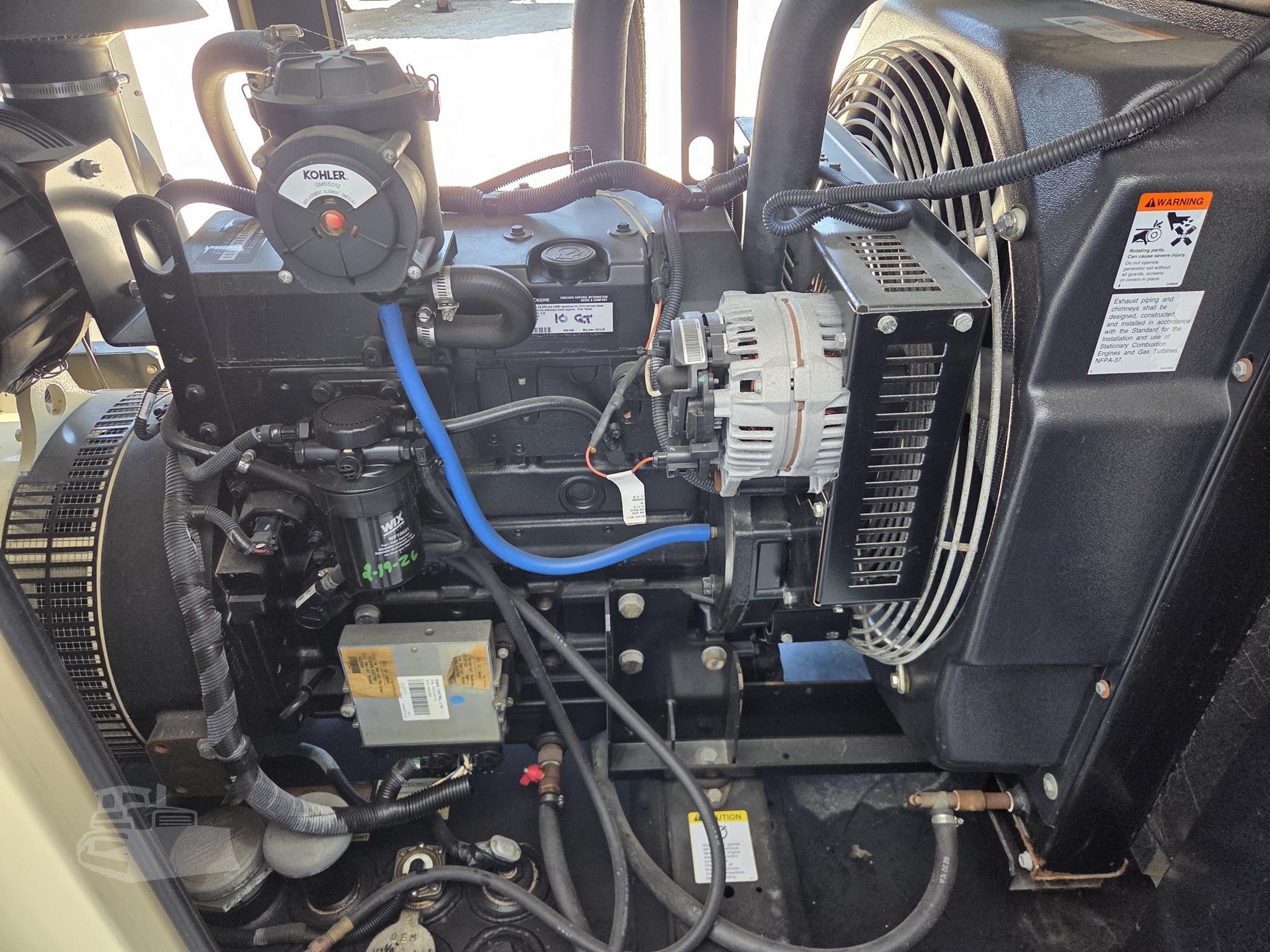 60 KW Kohler #60REOZJC, Diesel Generator Set, John Deere 5030HF285G engine, 3PH, enclosed, 222 hours - Image 8