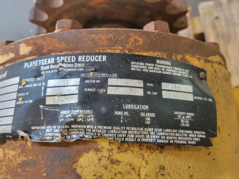 7.5 HP @ 1277 RPM, Rexnord #VAAA0433-28652, Planetgear Venus Planetary Speed Reducer, 45.33:1 ratio, 29 RPM - Image 3