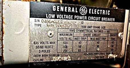 1600 Amp, General Electric, #AKR-10D-50, Air Circuit Breaker, in Duplex Enclosure (2 available) - Image 5