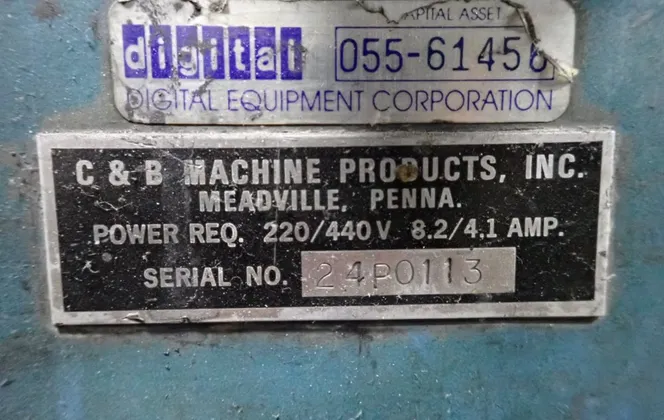 Digital Equipment Corporation #48.5" Diameter Lapper, 3/60/230/460 - Image 10