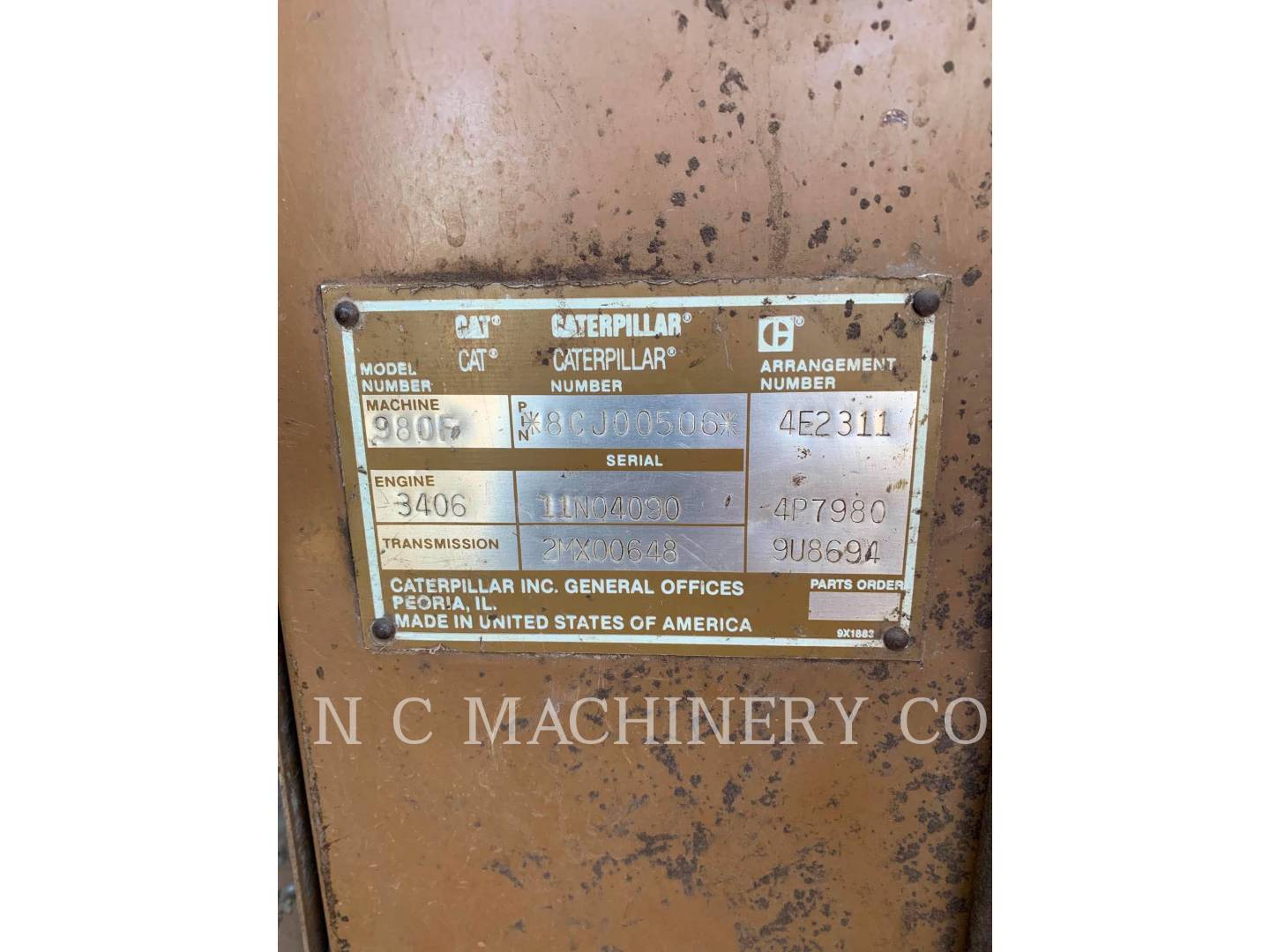 Caterpillar 980F LL, 32775 hours, S/N: 8CJ00506, 1992 - Image 6