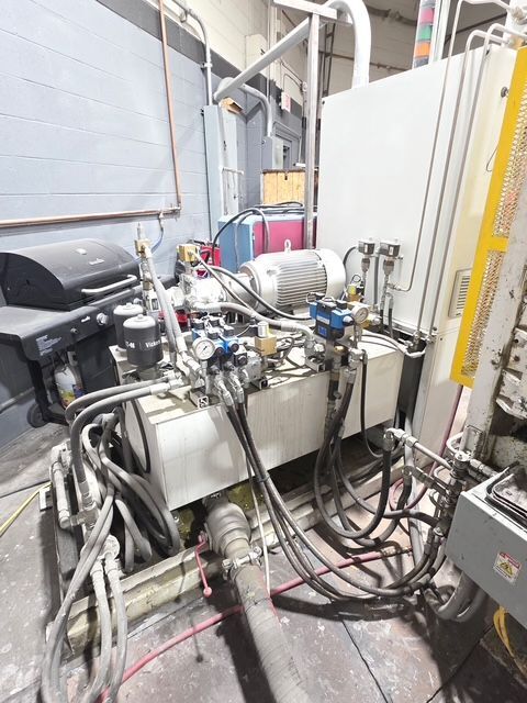 500 Ton, Accudyne #UPS/SS, heated platen compression molding press, 20 stroke, 20" DL, 2015 - Image 6