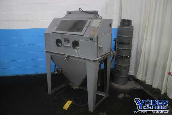 42" x 24" x 23" Econoline #42-24, blast cabinet, 17" x 11" side door openinbg, 22' x 10" sight window - Image 2