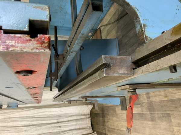 45 Ton, Dreis & Krump #56-A, press brake, 6' overall, 62" between housing, 2" stroke, 6" throat, 1.5 HP, 40 - Image 7