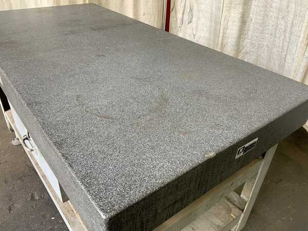 36" x 72" x 12" Pratt & Whitney, black granite surface plate with stand - Image 6