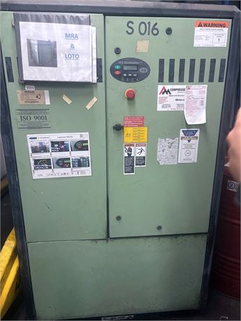 500 cfm, Sullair #7500PV/A, rotary screw air compressor, 100 HP, VSD, air-cooled, 57000 hours, 2009 - Image 2