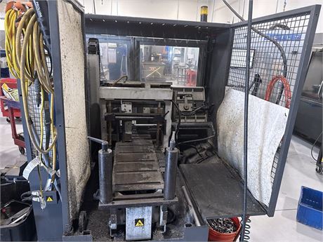 9" x 9" Hydmech #H-230A, horizontal band saw, 9' 8" x 1" blade, 50-350 SFM, 2200 lb., 240 V., 2013 - Image 3