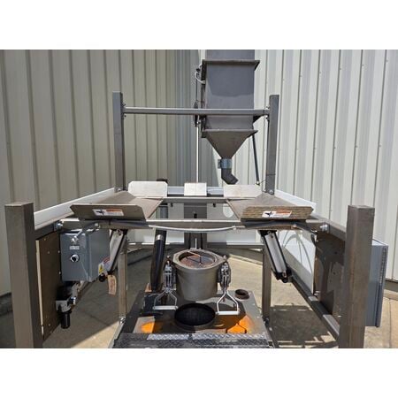 Flexicon, bulk bag station unloader frame w/ dust collection, 12" discharge, 1/2 HP fan, cartridge filter - Image 3