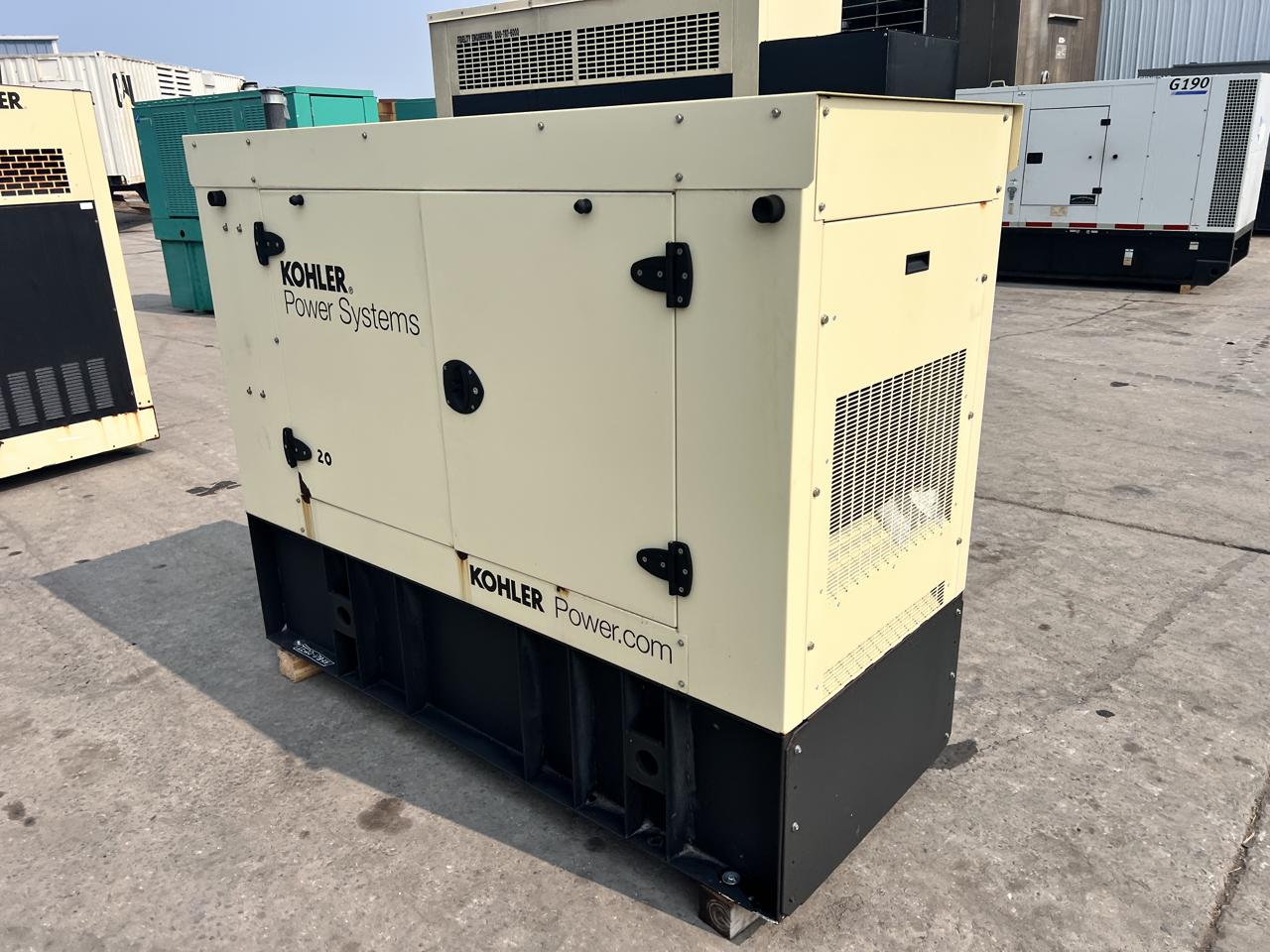 20 KW Kohler #20REOZK, Diesel Generator Set, 120/208 Volts, 1800 RPM, circuit breaker, sound attenuated - Image 2