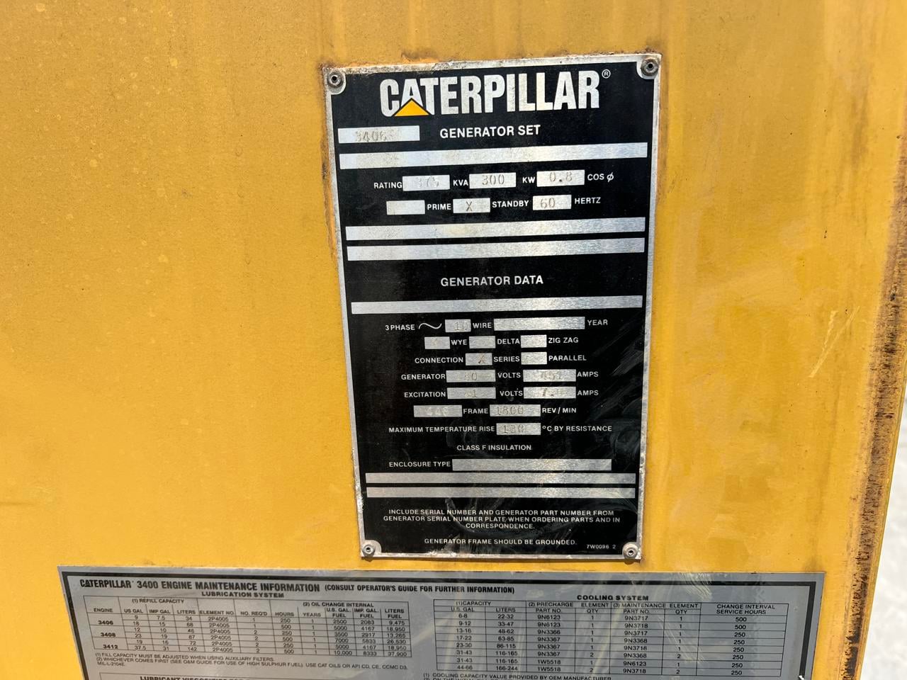 300 KW, 1800 RPM, Caterpillar #SR4, Generator End, 480 Volts, 12 wire, controller, breaker & frame, 3PH, 1550 - Image 6
