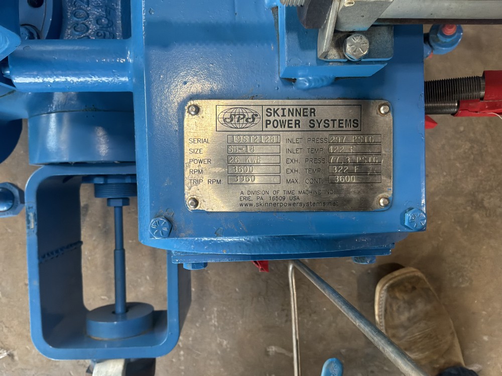 26 KW Dean Hill Skinner Power System, SB-18, 322°F, S/N 19ST21281, CW - Image 2