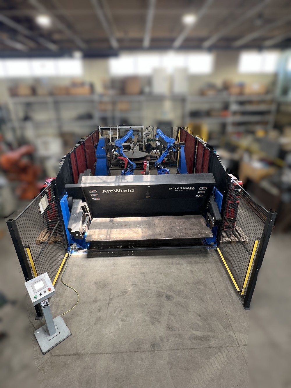 Yaskawa Motoman, MA1400, robots, DX100 controller, Fronius welders, ArcWorld trunnion positioner, 2011, (2 - Image 2