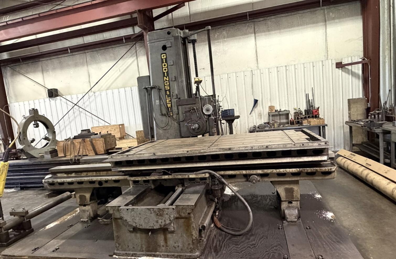 4" Giddings & Lewis #340-T, horizontal boring mill - Image 1