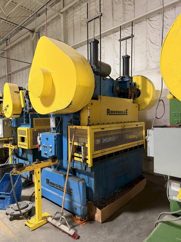 100 Ton, Rousselle/Heim #10B80, double crank gap frame press - Image 1