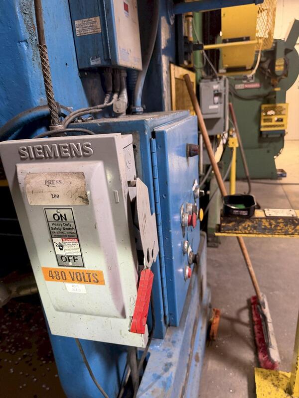 100 Ton, Rousselle/Heim #10B80, double crank gap frame press - Image 9