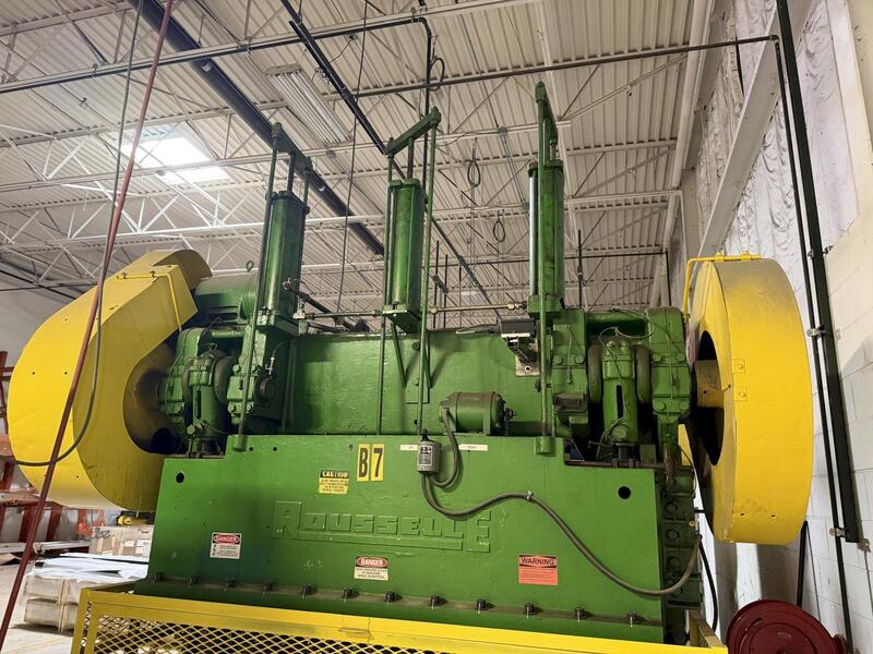 100 Ton, Rousselle #10B80, straight side double crank press - Image 6