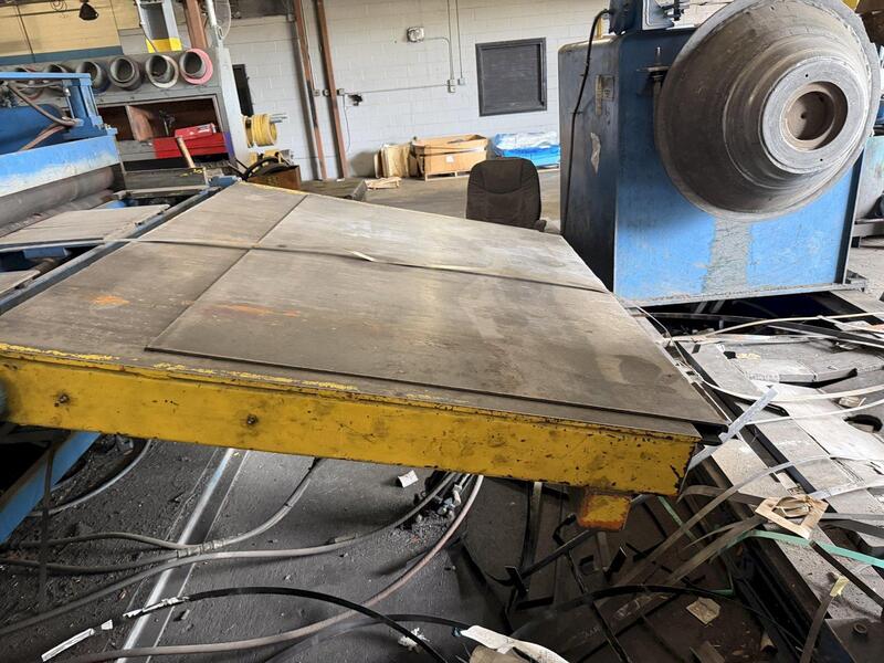 .25" x 72" Wean-United, hydraulic crop shear w/ peeler table - Image 2