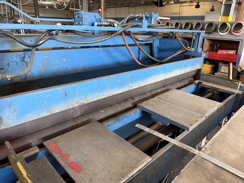 .25" x 72" Wean-United, hydraulic crop shear w/ peeler table - Image 4