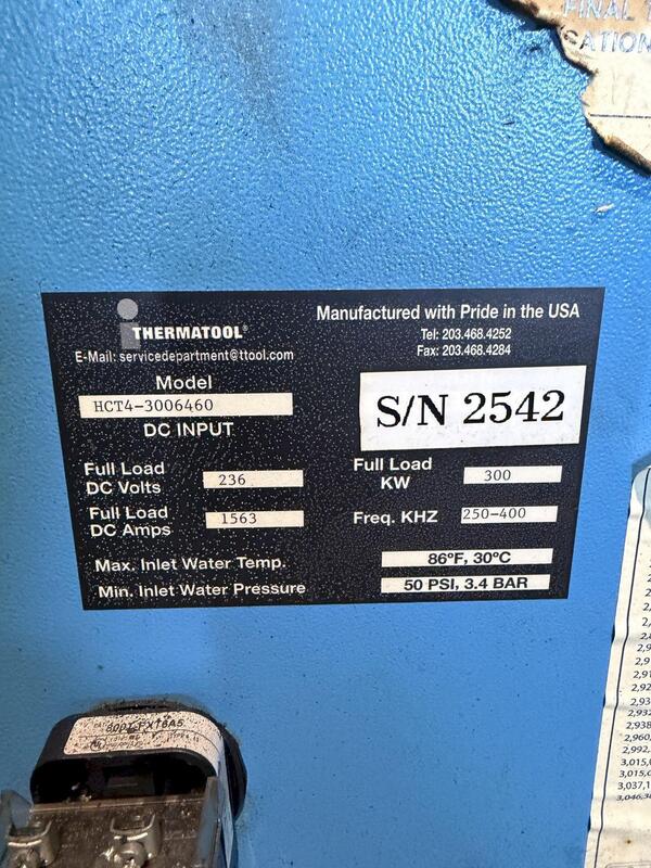 300 KW Thermatool #HCT4-3006460, solid state high frequency welder - Image 10