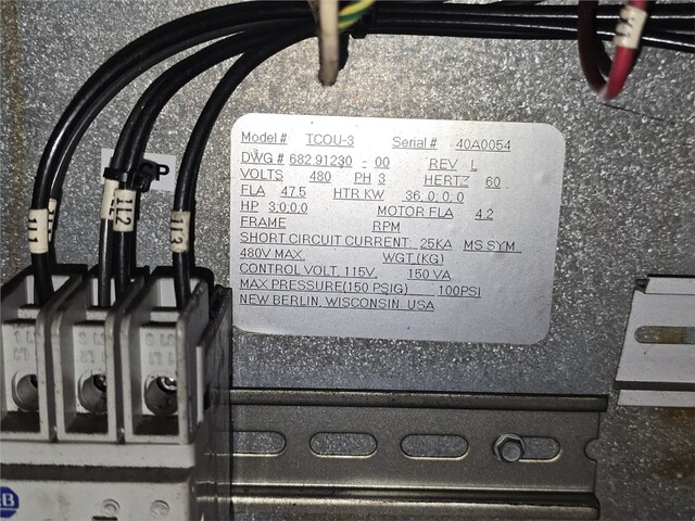 36 KW AEC #TCOU-3, TrueTemp hot oil temperature control unit, single zone, 3 HP pump, 50 GPM, 50 PSI, 17 - Image 5