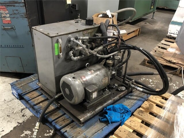 10 HP Rexroth, hydraulic power unit, A10VSO axial piston variable pump, 8.5 GPM, 20 gallon tank, 1750 RPM - Image 1