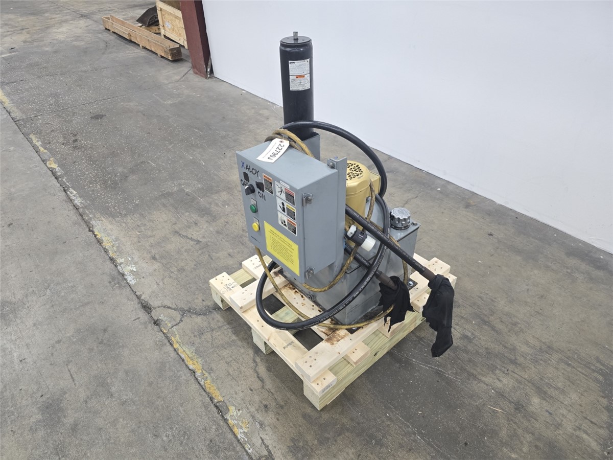 2 HP Xaloy, hydraulic power unit, Parker 366 cu. in. piston accumulator, 4,000 PSI, 1,200 PSI precharge, 1755 - Image 9