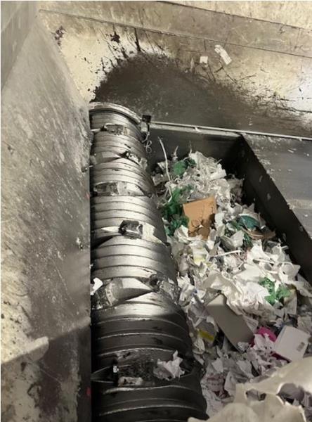 Vecoplan #RG-52, single shaft shredder, 52" x 58" open, 60 HP, 15" diameter rotor, 120-140 RPM, (74) - Image 2