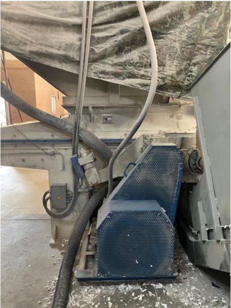 Vecoplan #RG-52, single shaft shredder, 52" x 58" open, 60 HP, 15" diameter rotor, 120-140 RPM, (74) - Image 4