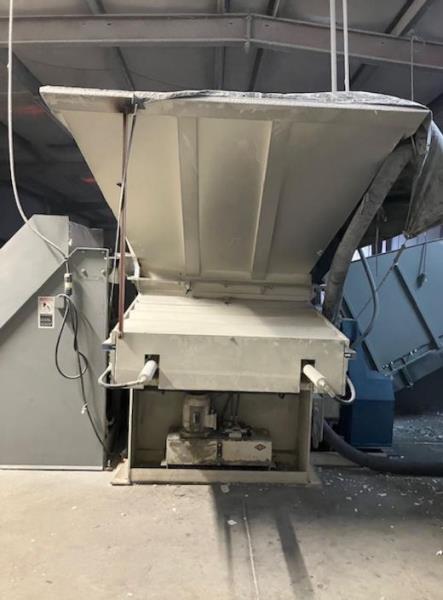 Vecoplan #RG-52, single shaft shredder, 52" x 58" open, 60 HP, 15" diameter rotor, 120-140 RPM, (74) - Image 6
