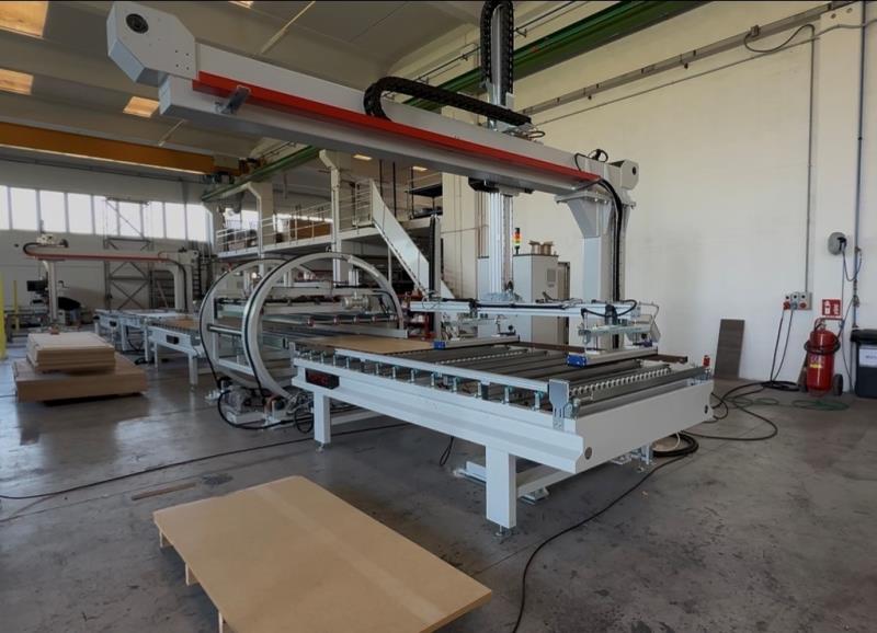 Formec #Fast, panel feeder / stacker, 118" x 51" x 2" max. panel, 47-1/4" stack height, 65 FPM, 157" roller - Image 2